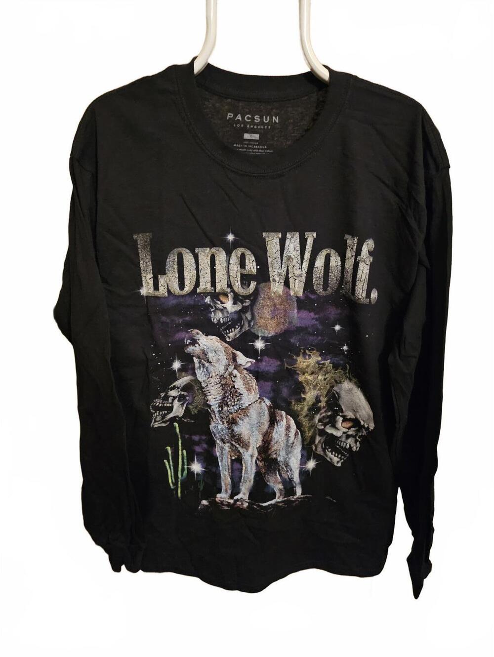 Pacsun Lone Wolf Long Sleeve T-Shirt $30 @ Pacsun - Large - NWOT